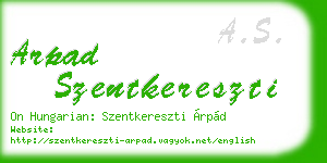 arpad szentkereszti business card