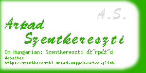 arpad szentkereszti business card